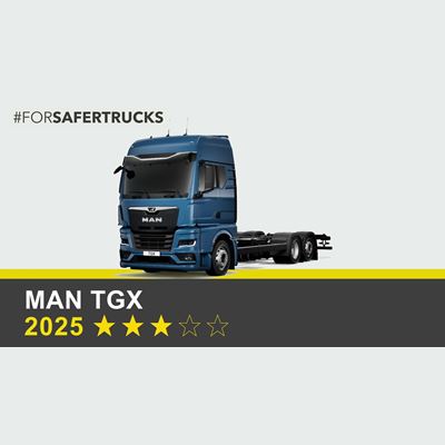MAN TGX (6x2 Rigid) - Commercial Truck Safety Tests - 2025