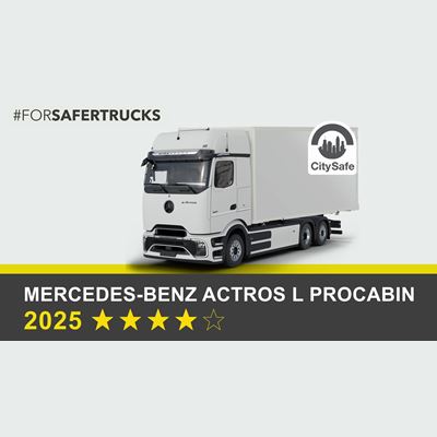 Mercedes-Benz Actros L with ProCabin (6x2 Rigid) - Commercial Truck Safety Tests - 2025