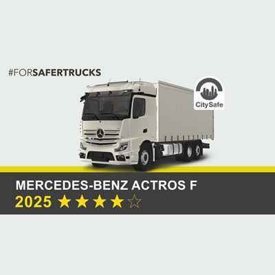 Mercedes-Benz Actros F (6x2 Rigid) - Commercial Truck Safety Tests - 2025