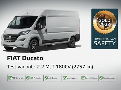 FIAT Ducato - Commercial Van Safety Tests - 2023