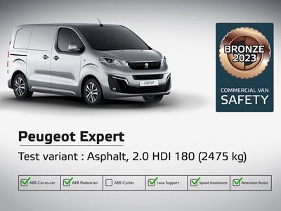 Peugeot Expert - Commercial Van Safety Tests - 2023