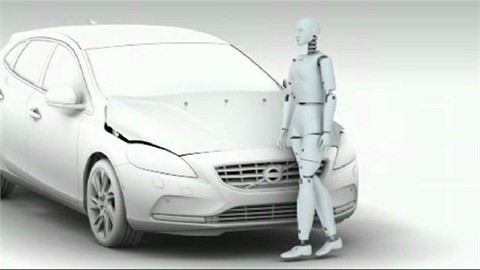 All you want to see and need to know about the pedestrian airbag on the new Volvo V40