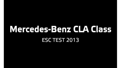 Mercedes-Benz CLA Class  - ESC Test 2013