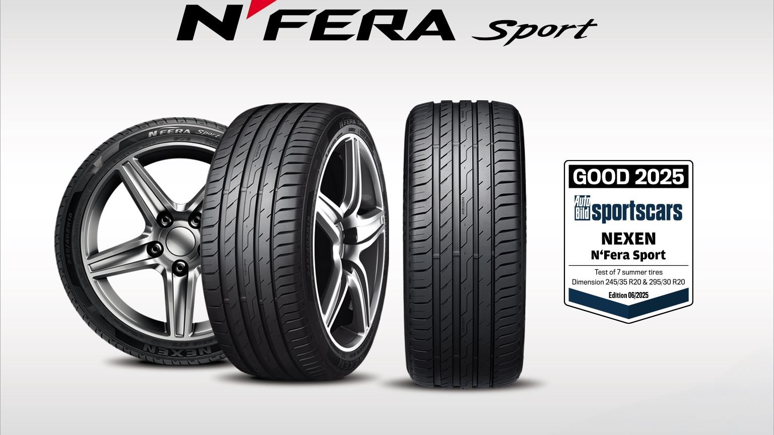 NEXEN TIRE N Fera Sport Earns Good Rating in AUTO BILD sportscars Summer Tire Test 2025
