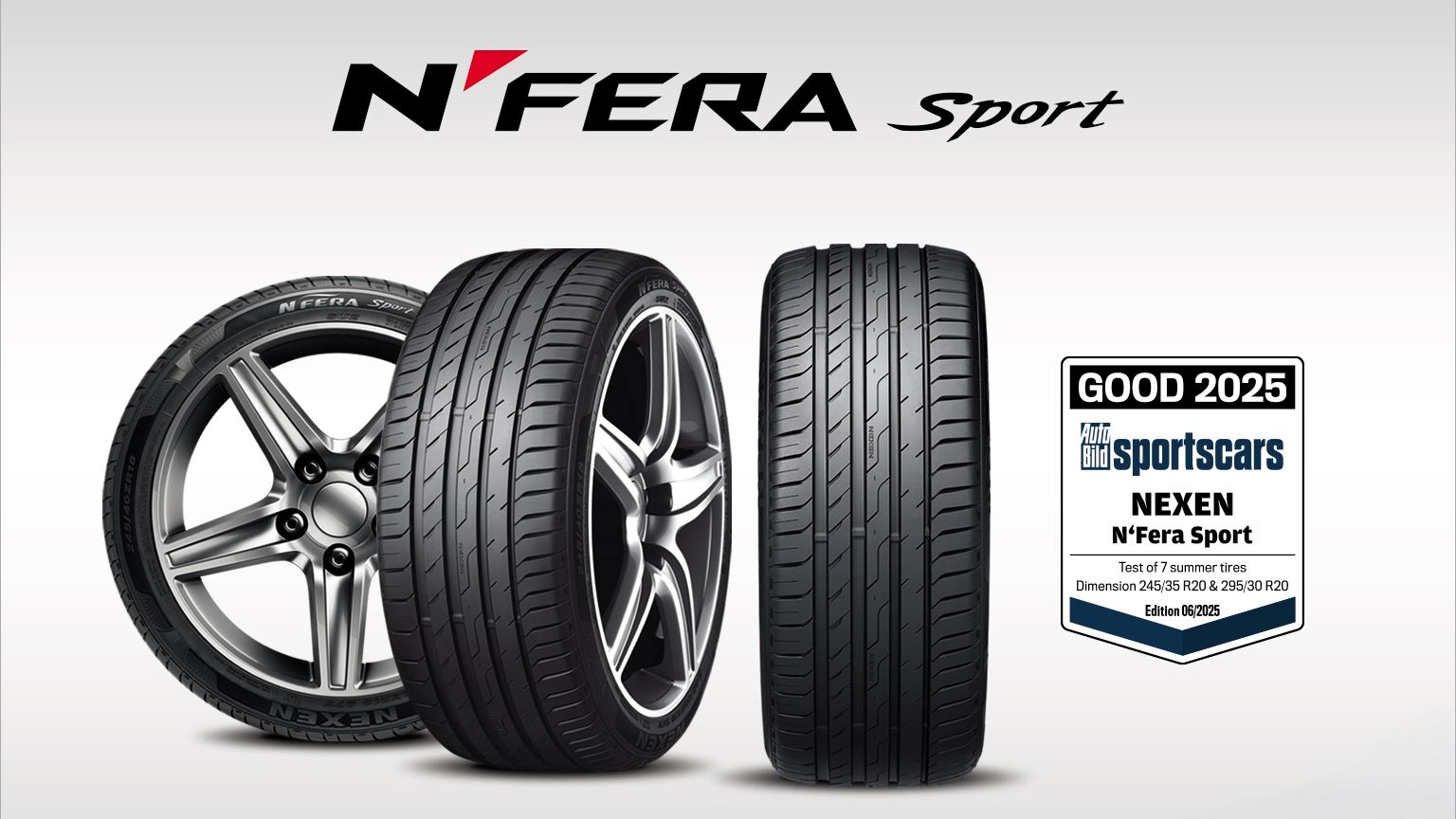 NEXEN TIRE N Fera Sport Earns Good Rating in AUTO BILD sportscars Summer Tire Test 2025