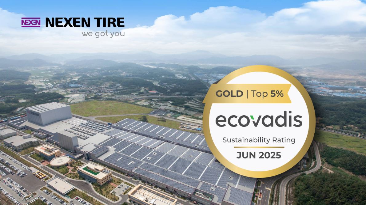NEXEN TIRE Earns Gold Rating in EcoVadis ESG Assessment for Two Consecutive Years
