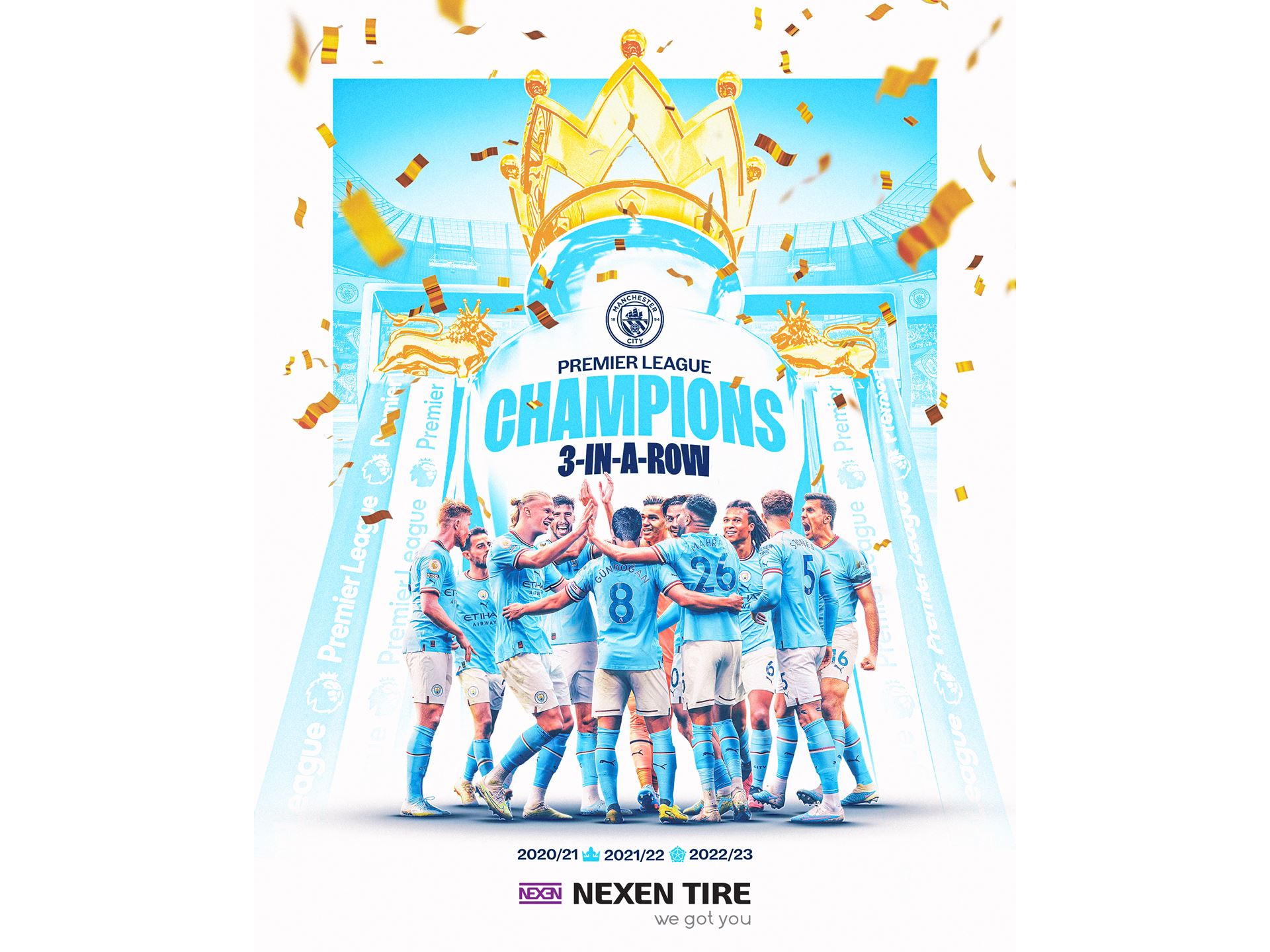 NEXEN TIRE s long time partner Manchester City crowned 2022 23 Premier League Champions