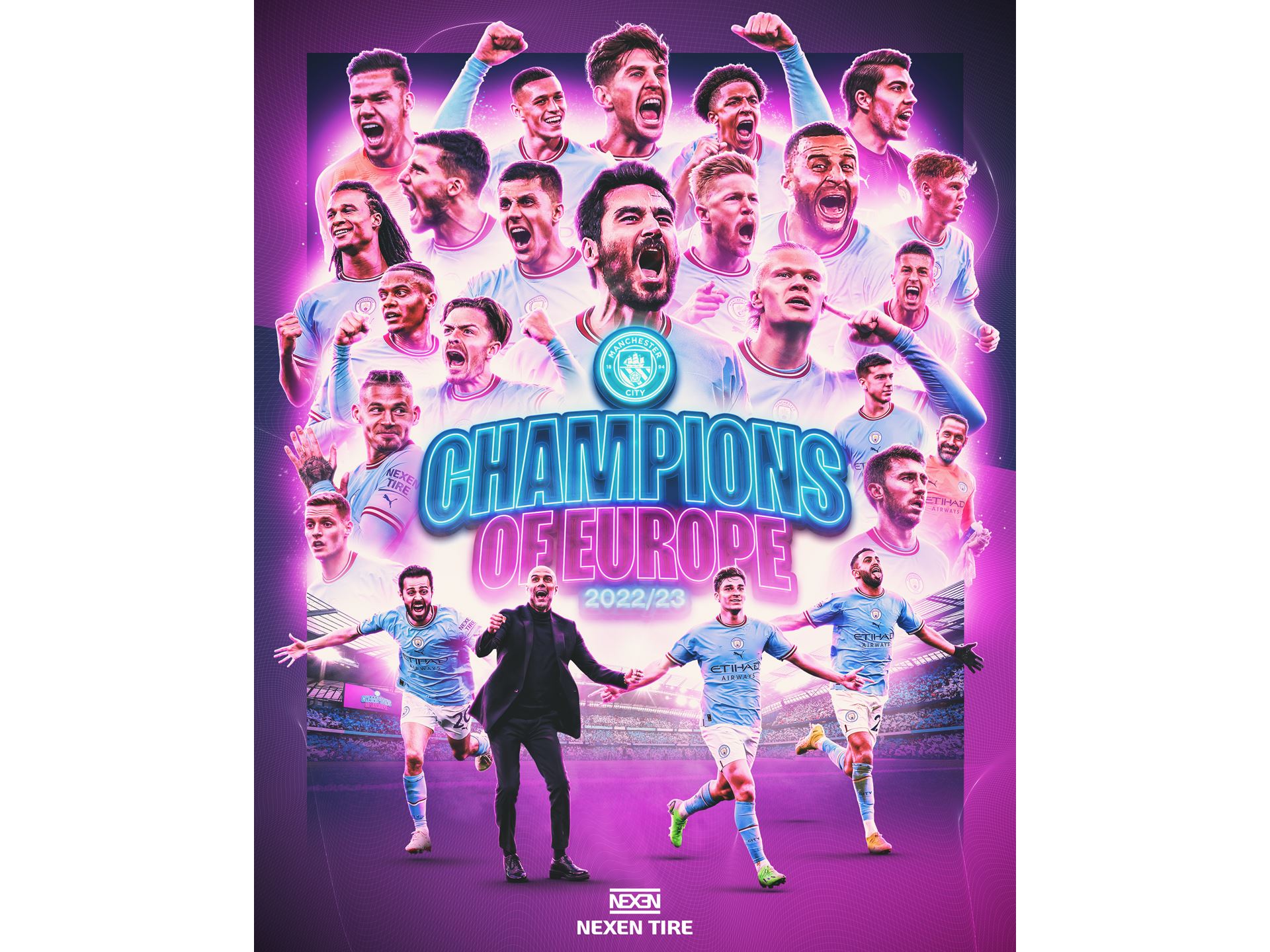 NEXEN TIRE congratulates Manchester City on treble win