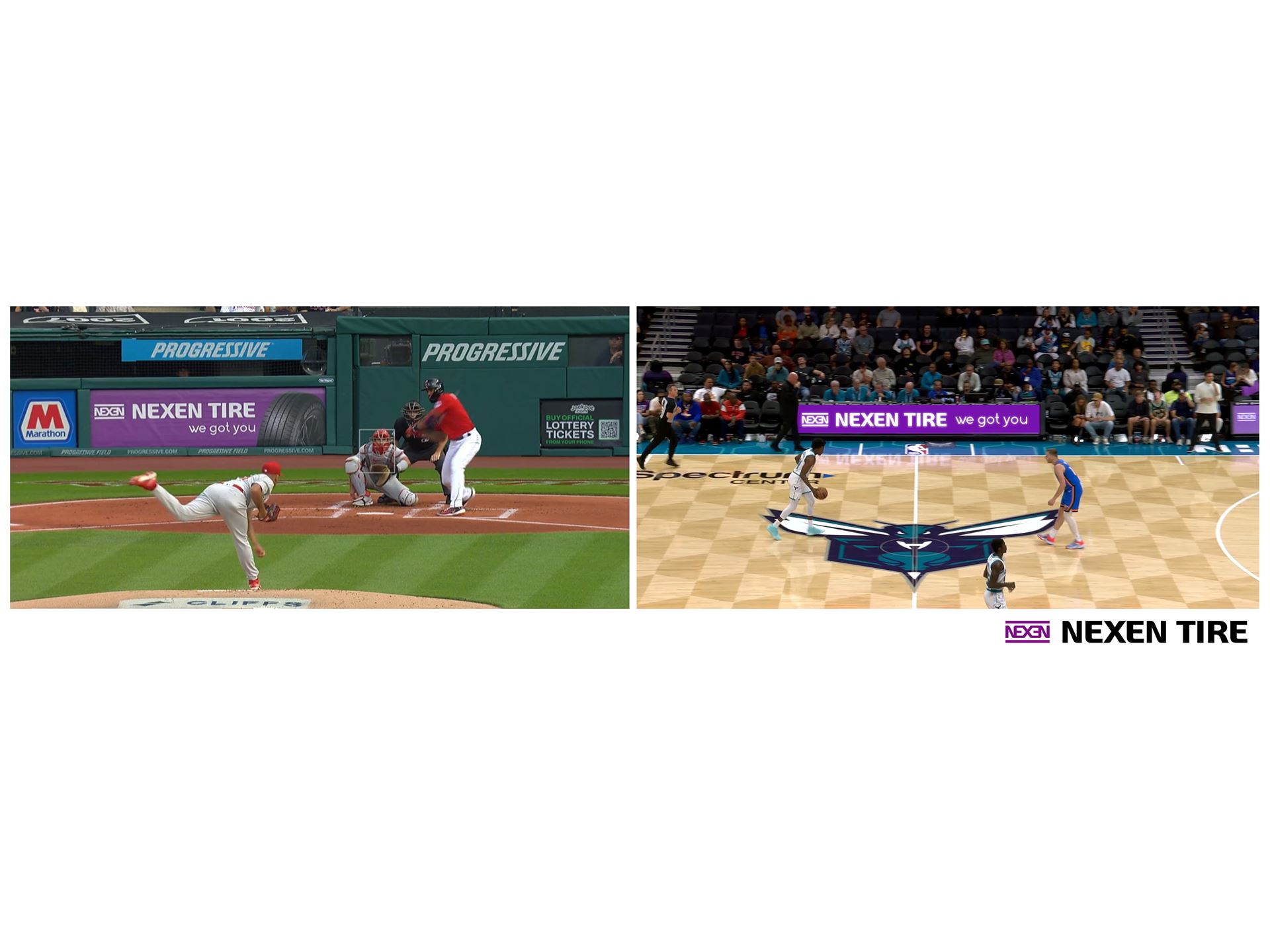 NEXEN TIRE brand logo to appear across home and away games on US sports signage screens