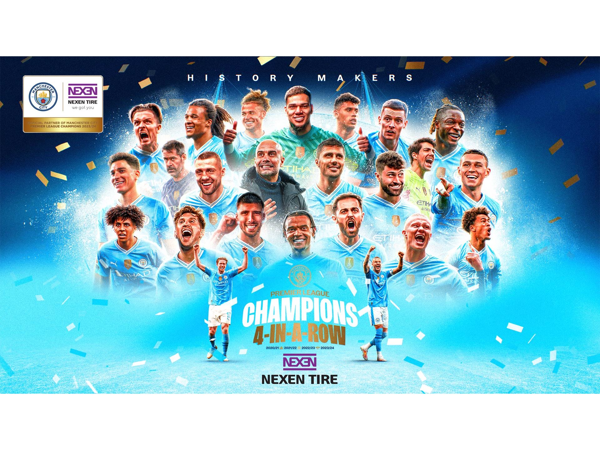 NEXEN TIRE s official partner of Manchester City crowned 202324 Premier League Champions