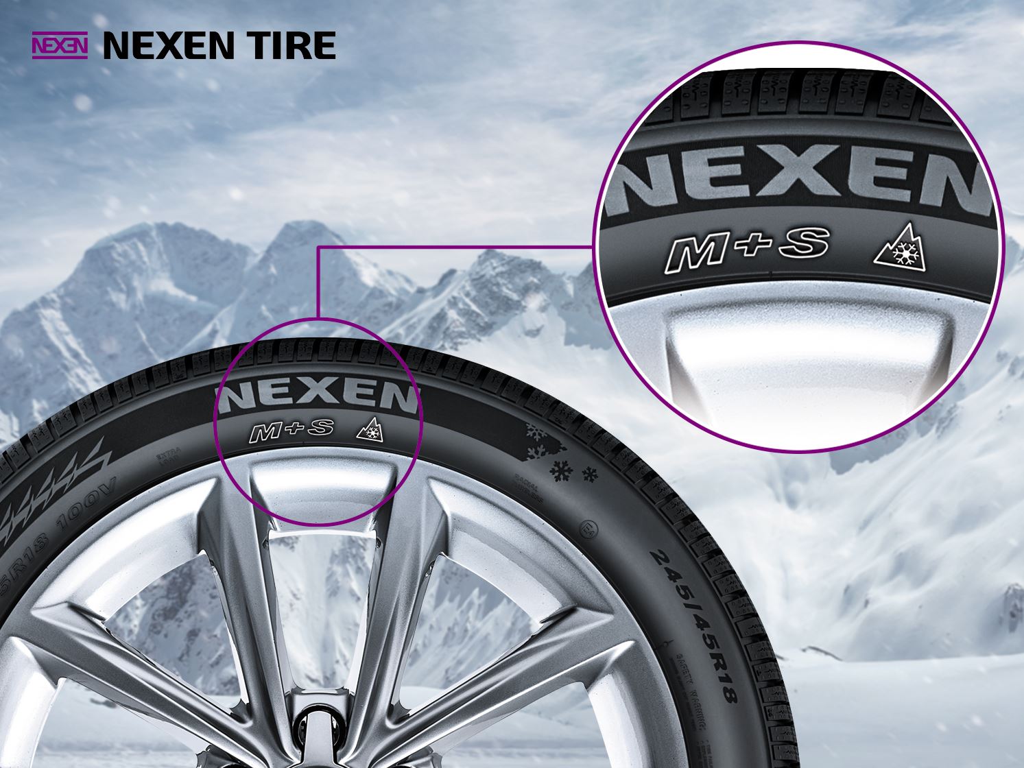 NEXEN TIRE with 3PMSF Symbols