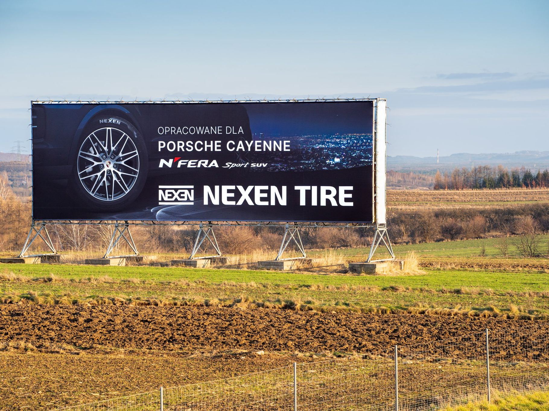 NEXEN TIRE Outdoor Advertisement in Warsaw Poland