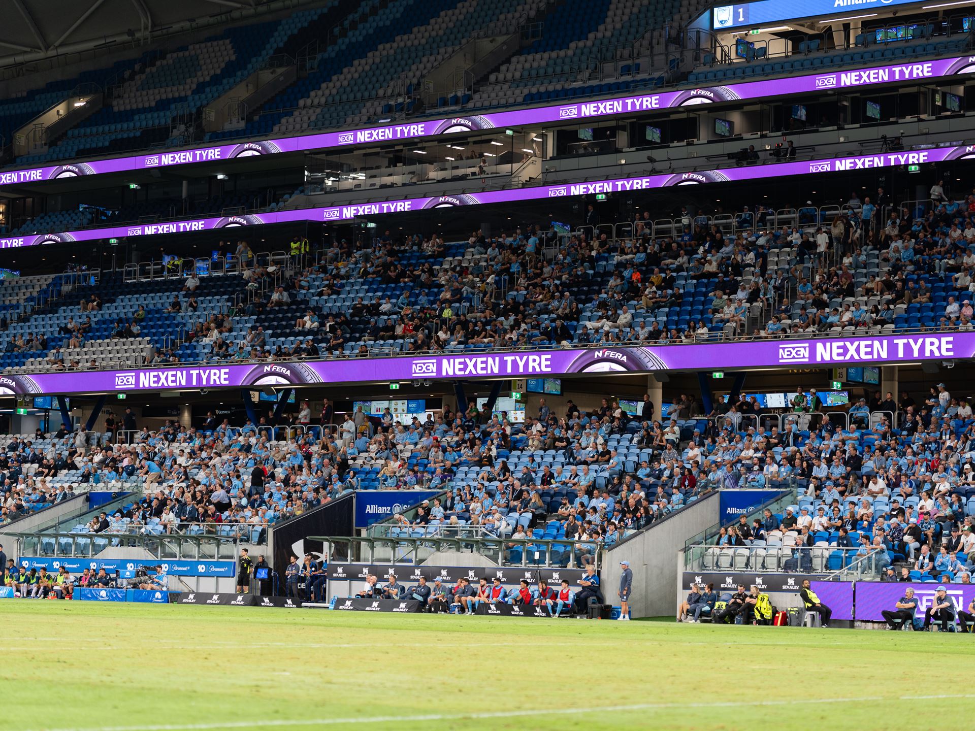 NEXEN TIRE LED advertising at Sydney FC stadium Australia