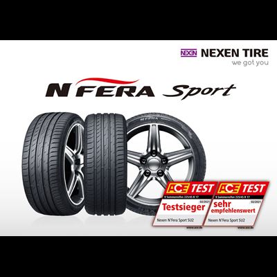 Nexen Tire ranks first in ACE Lenkrad summer tire test 2021