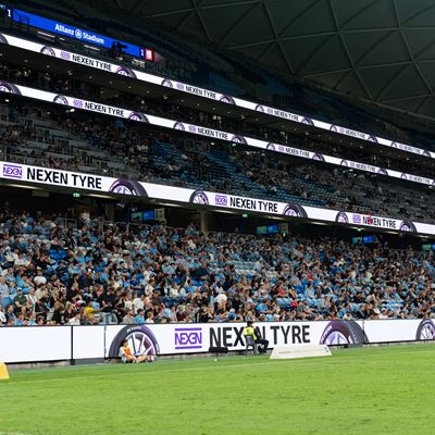 NEXEN TIRE LED advertising at Sydney FC stadium Australia