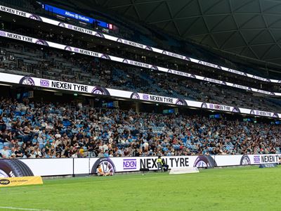 NEXEN TIRE LED advertising at Sydney FC stadium Australia