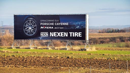 NEXEN TIRE Outdoor Advertisement in Warsaw Poland