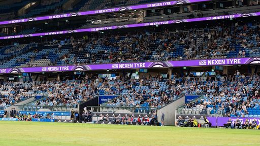 NEXEN TIRE LED advertising at Sydney FC stadium Australia
