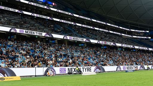 NEXEN TIRE LED advertising at Sydney FC stadium Australia