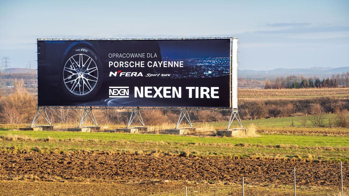 NEXEN TIRE Outdoor Advertisement in Warsaw Poland