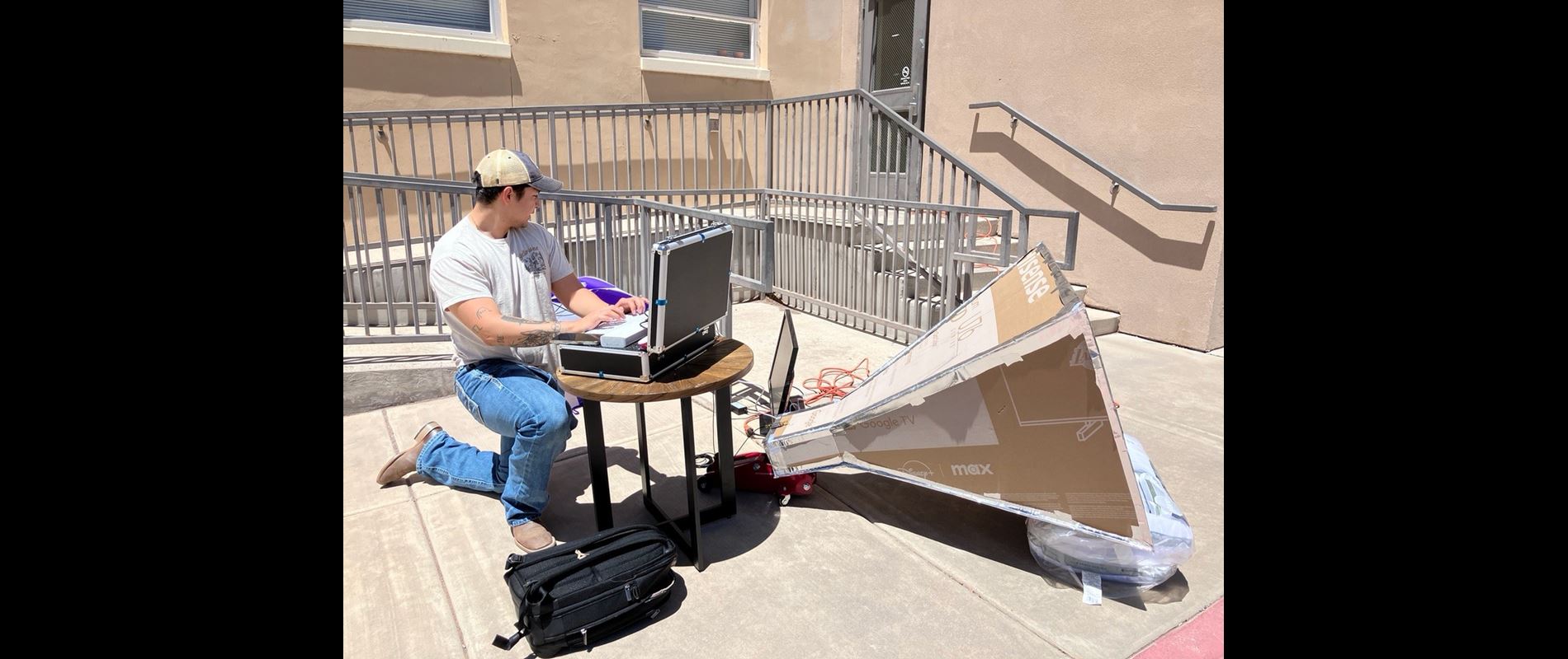 NMSU student s cardboard creation detects rotation of galaxy