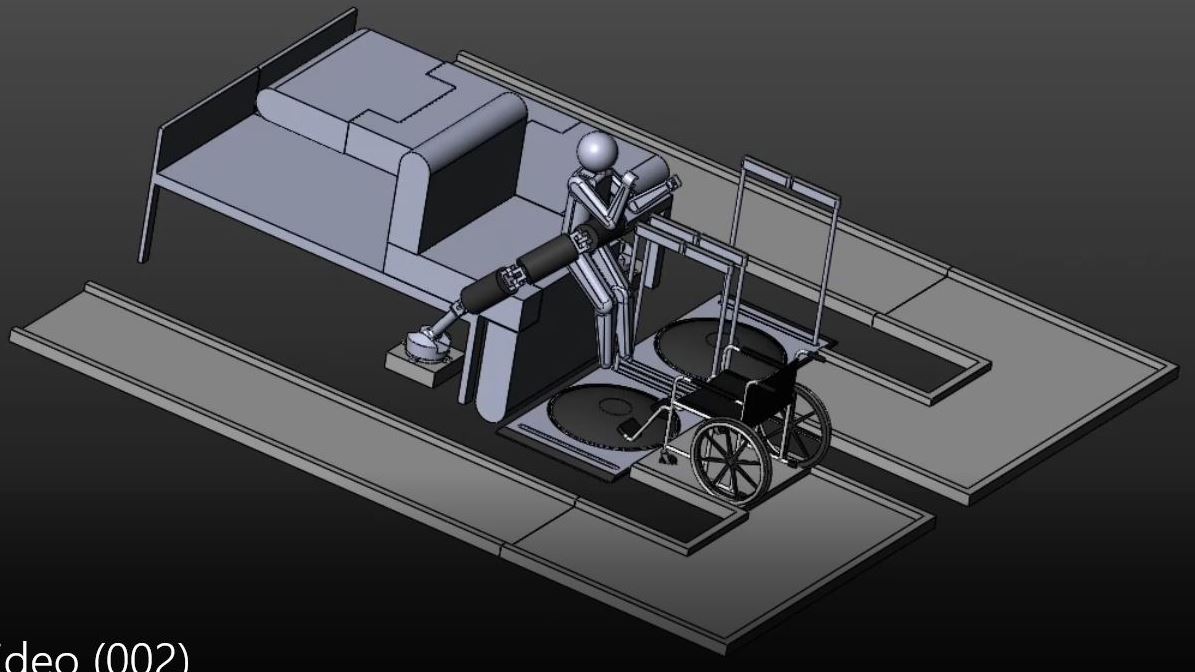 NMSU engineering students generated their initial design for their award-winning Smart Robot Bed using SolidWorks.