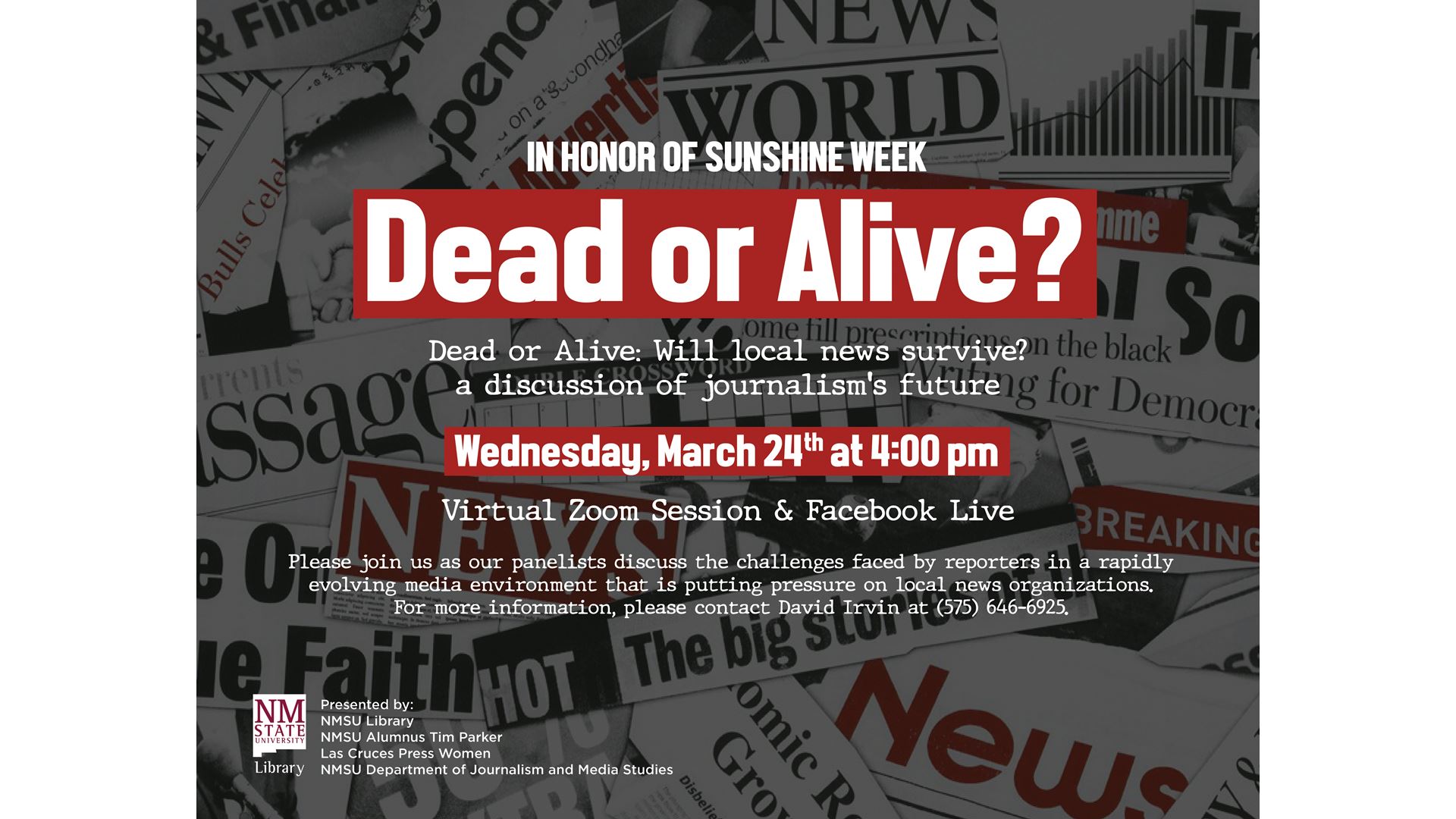 NMSU to host virtual panel discussion for Sunshine Week 2021