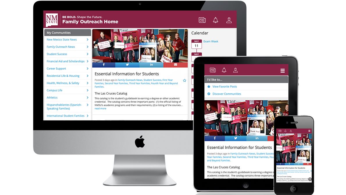 NMSU’s new Family Outreach Home portal encourages engagement