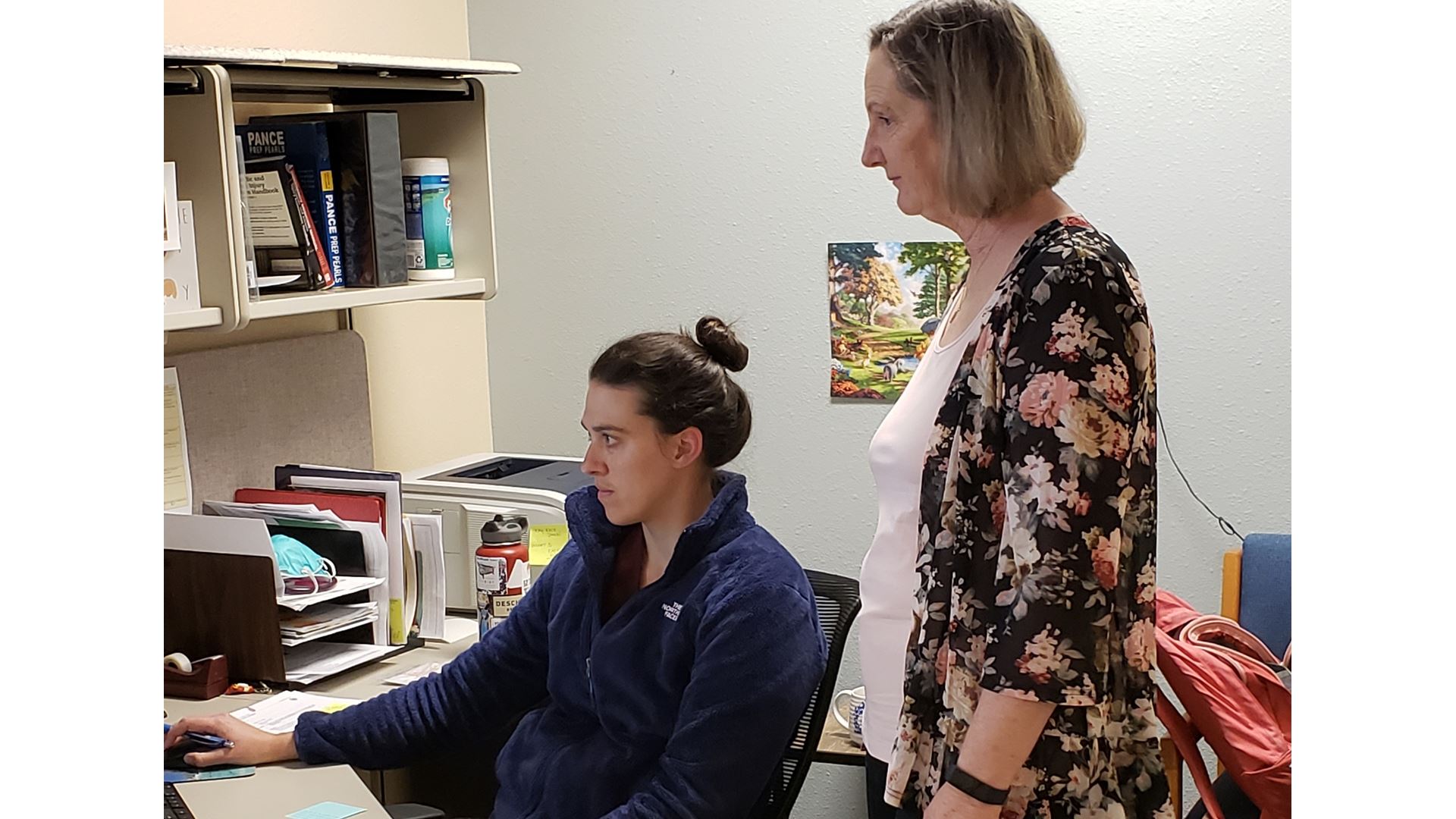 From left: Physicians Assistant Ethi House and Dr. Judi Voelz, M.D., are healthcare practitioners who see patients via..