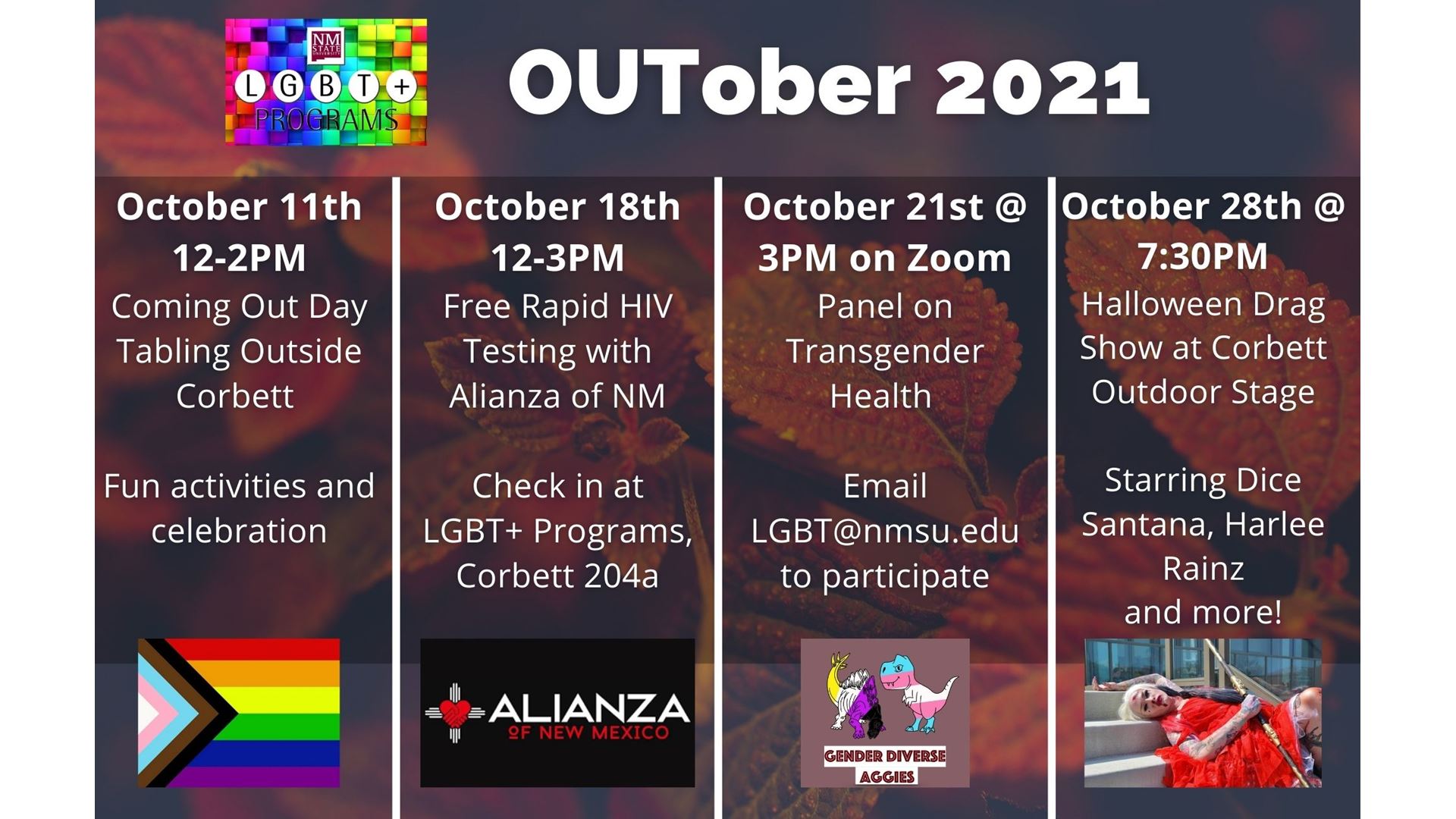 OUTober 2021 flyer