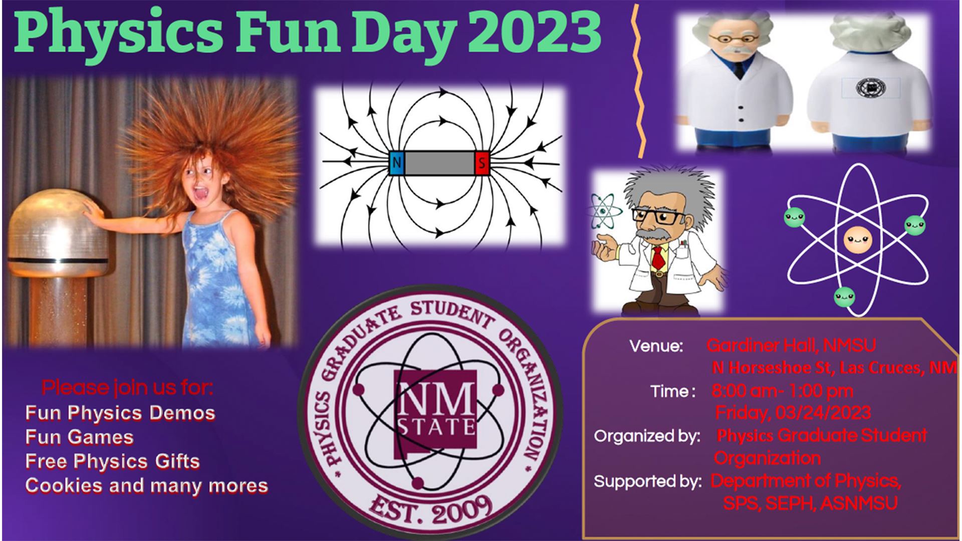NMSU grad students host Physics Fun Day
