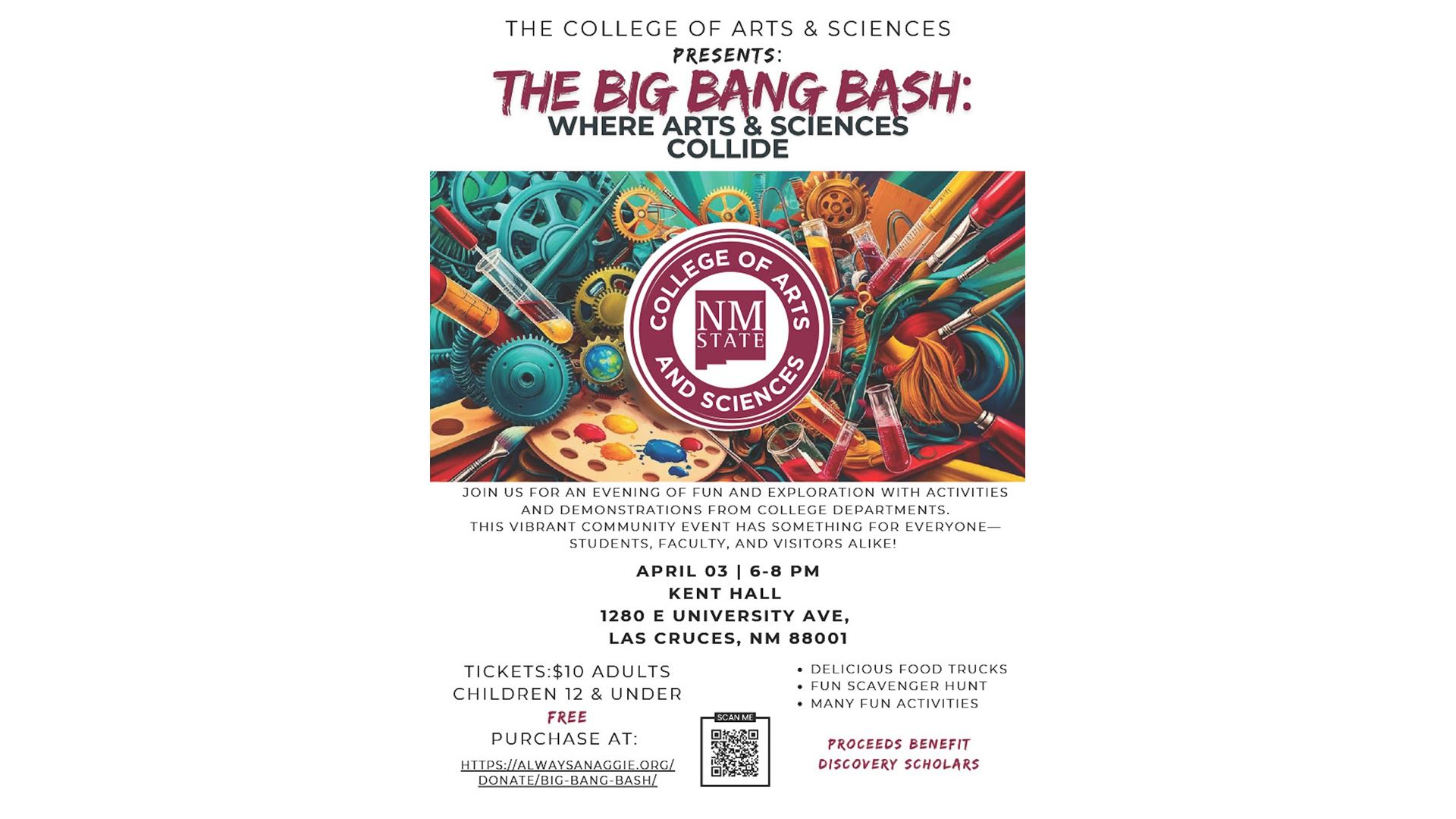 Community invited to NMSU s Big Bang Bash April 3