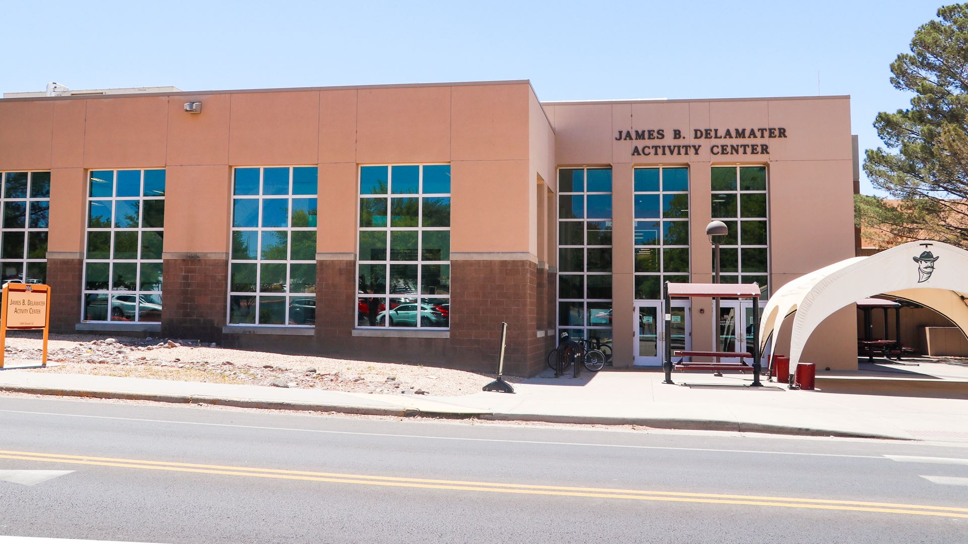 Exterior photo of NMSU recreation activity center 2025