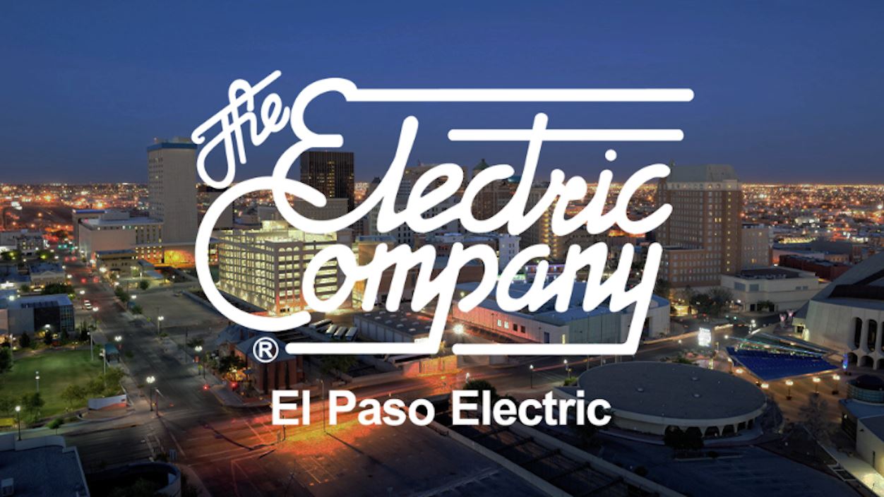 IMAGE DESCRIPTION El Paso Electric logo with view of downtown El Paso in the background