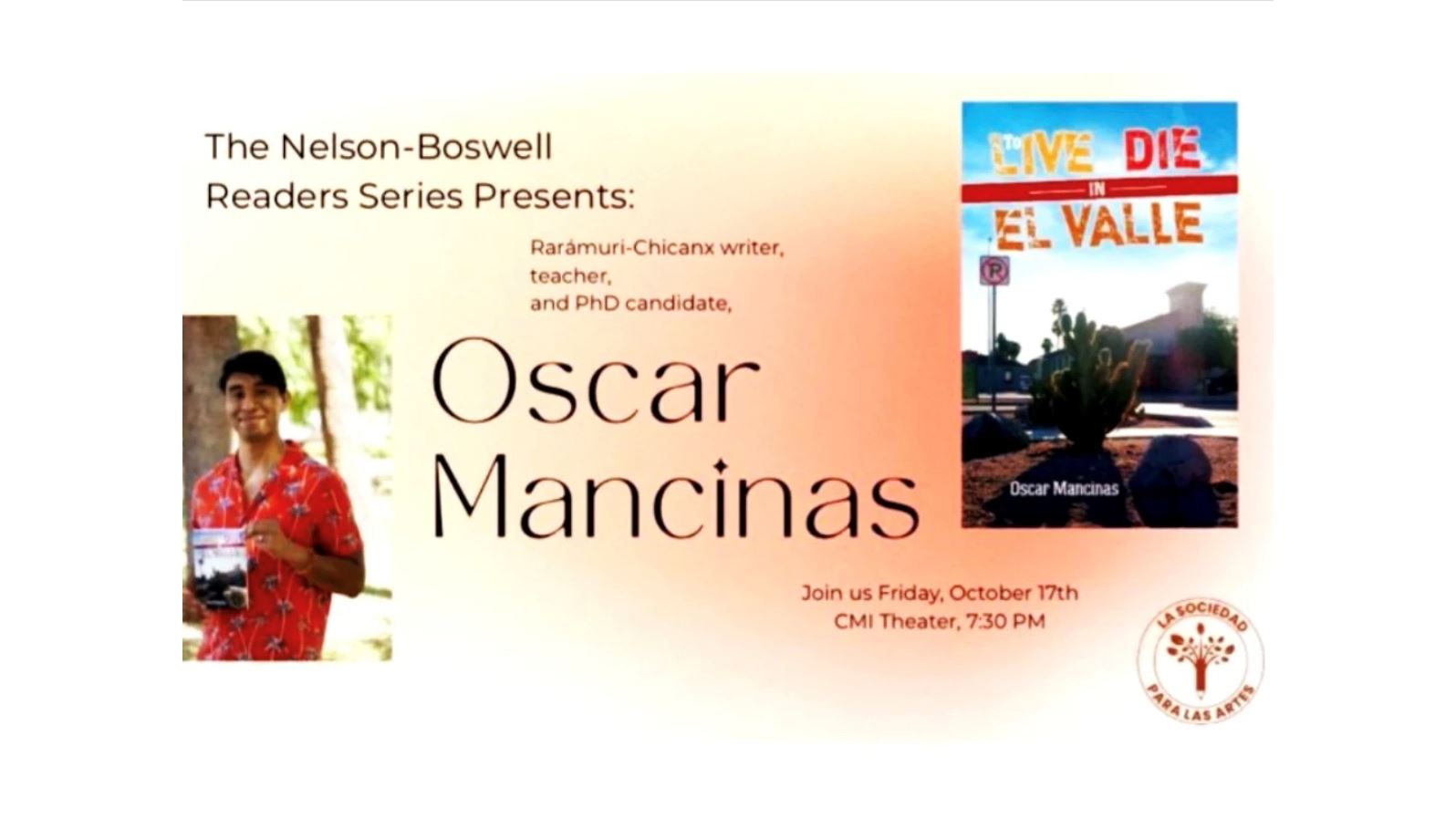 NMSU to host public reading by poet fiction writer Oct 17