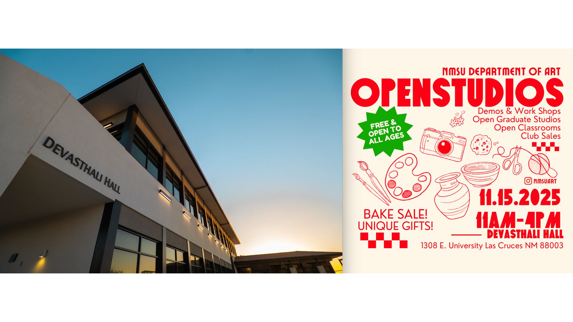 NMSU art students to offer free workshops art for sale during Open Studios event