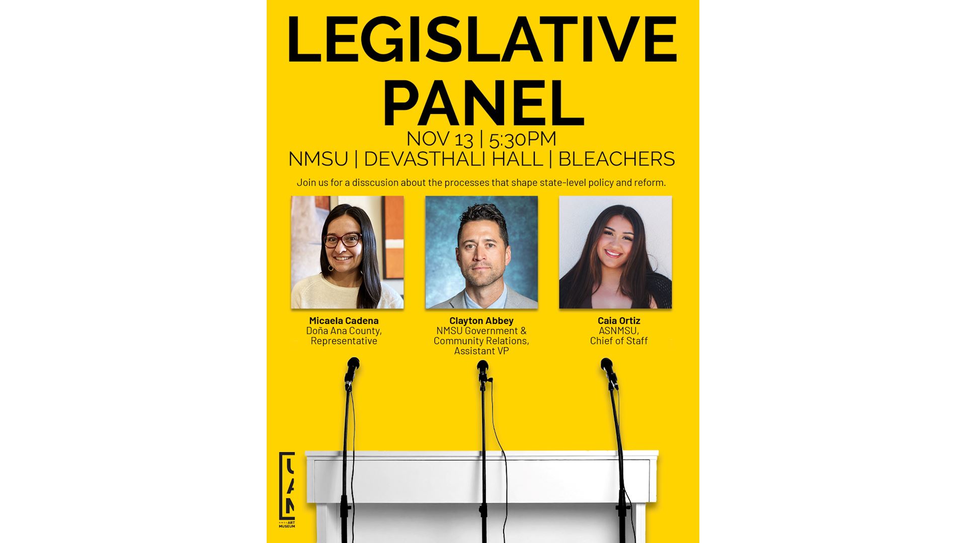 NMSU Art Museum hosts legislative panel discussion about shaping state policies