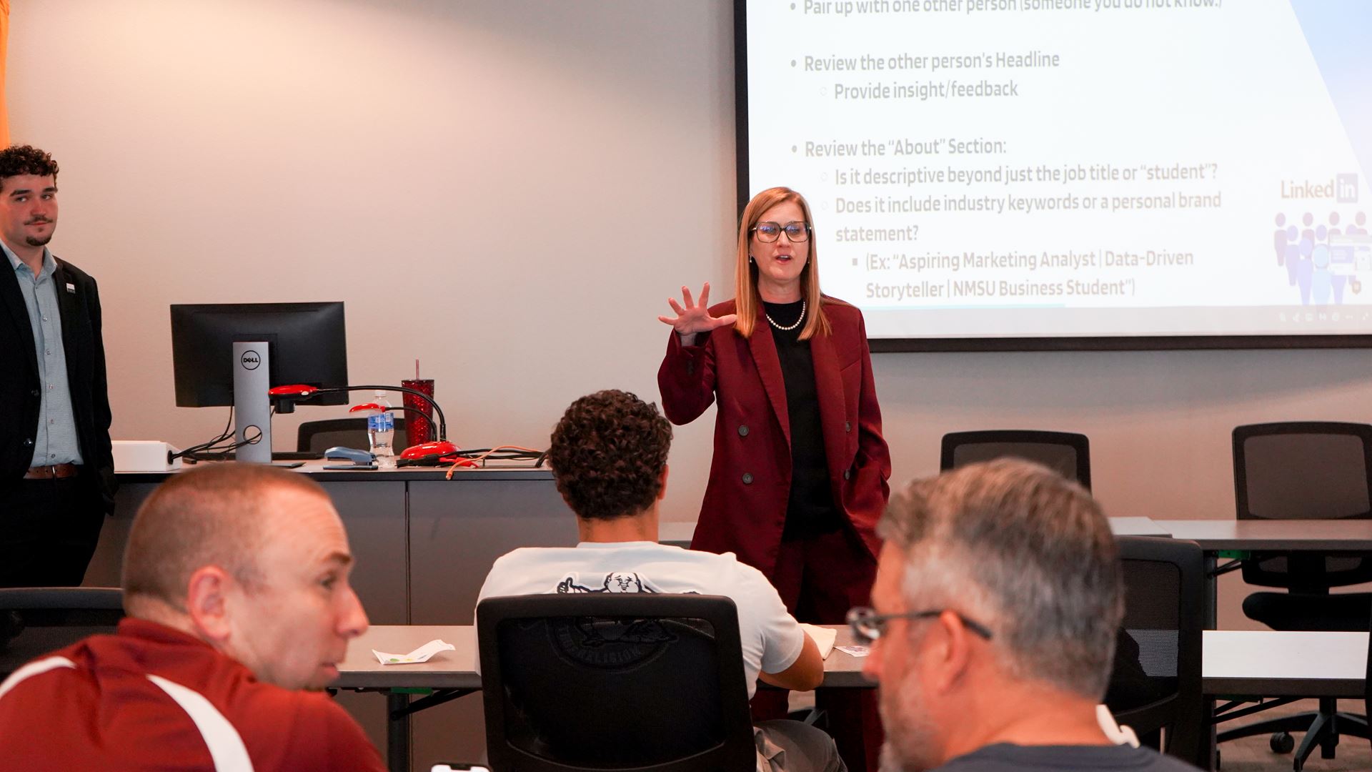 Photo of Dr Erin Blaugrund AMA faculty advisor at the Bold Idea Conference