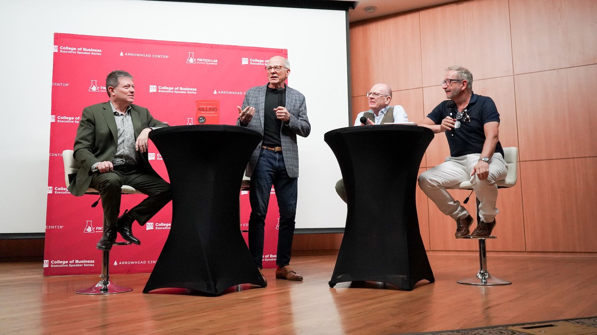 Photo of left Dean Ashenbaum Chuck Blakeman John Heenan Henry McCrory