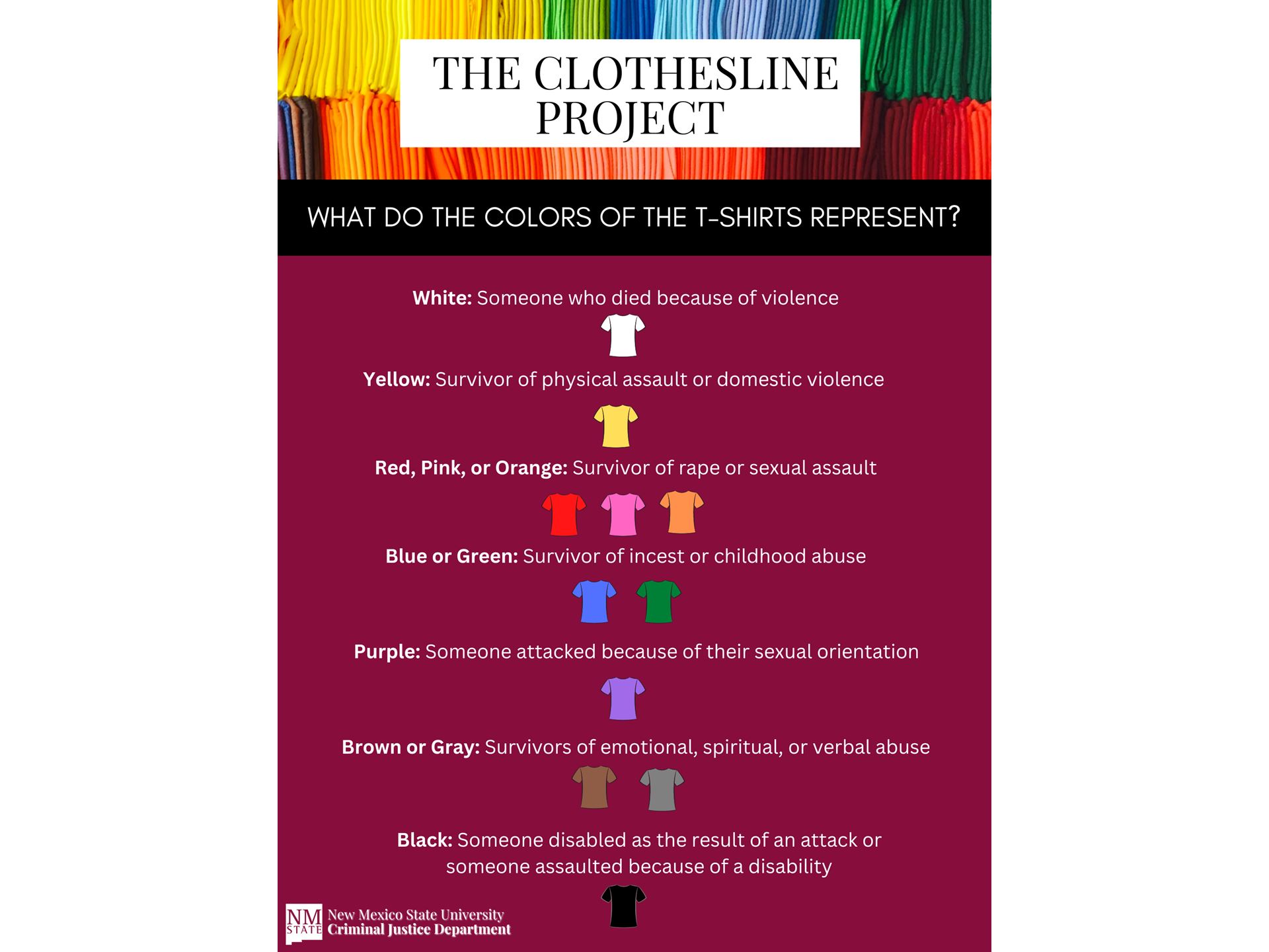 Interactive exhibit at NMSU to raise awareness about violence and abuse.