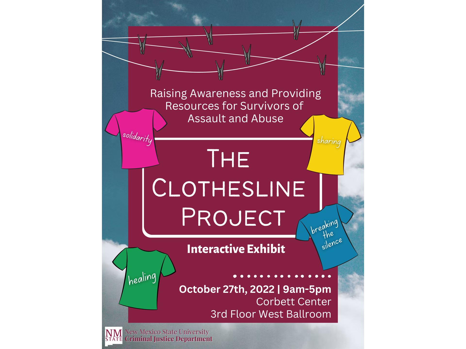 Interactive exhibit at NMSU to raise awareness about violence and abuse.