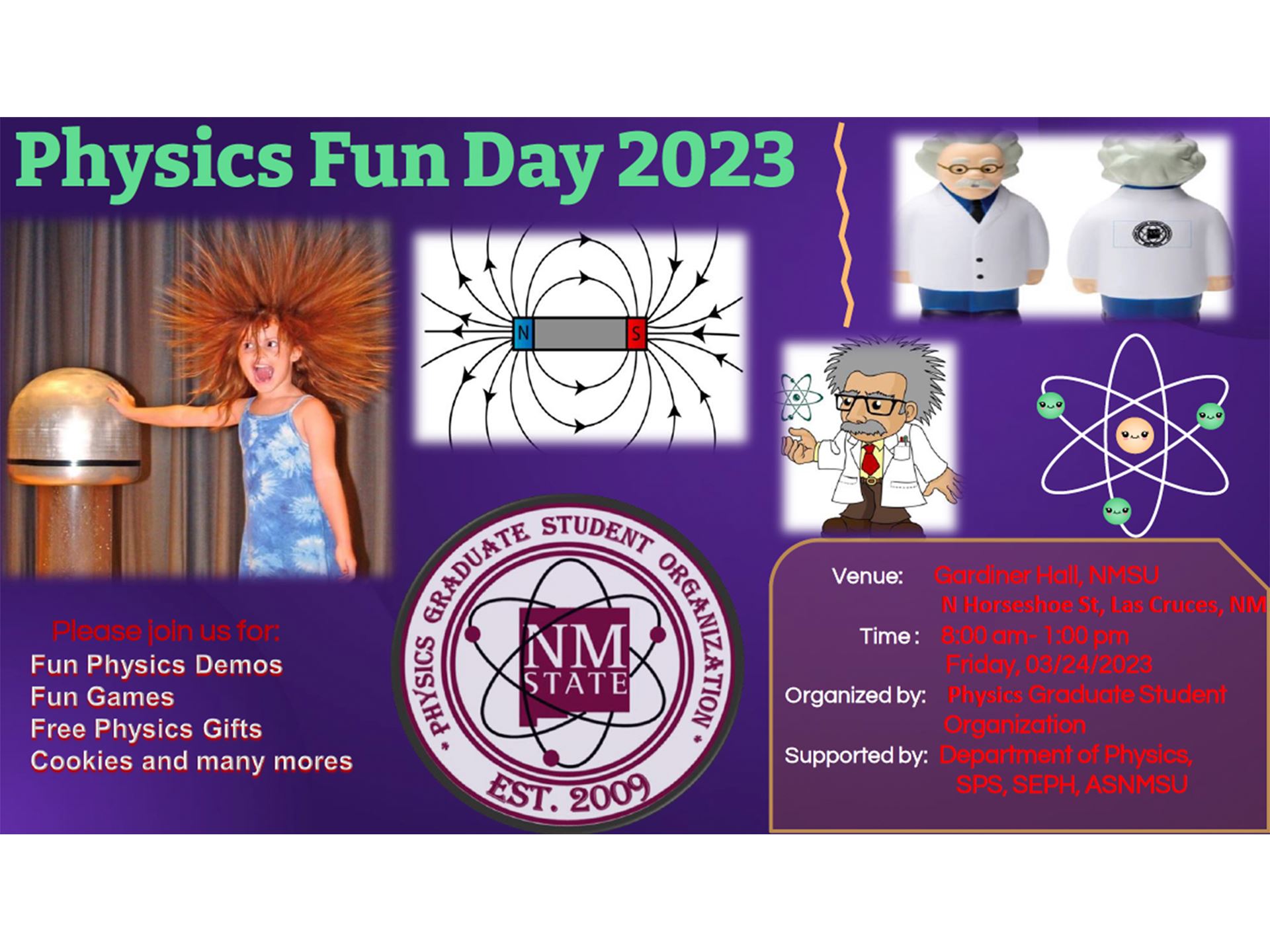 NMSU grad students host Physics Fun Day
