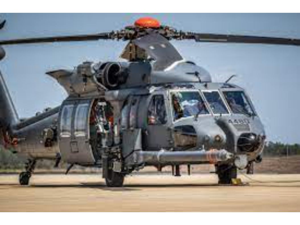 Photo of a helicopter on the ground