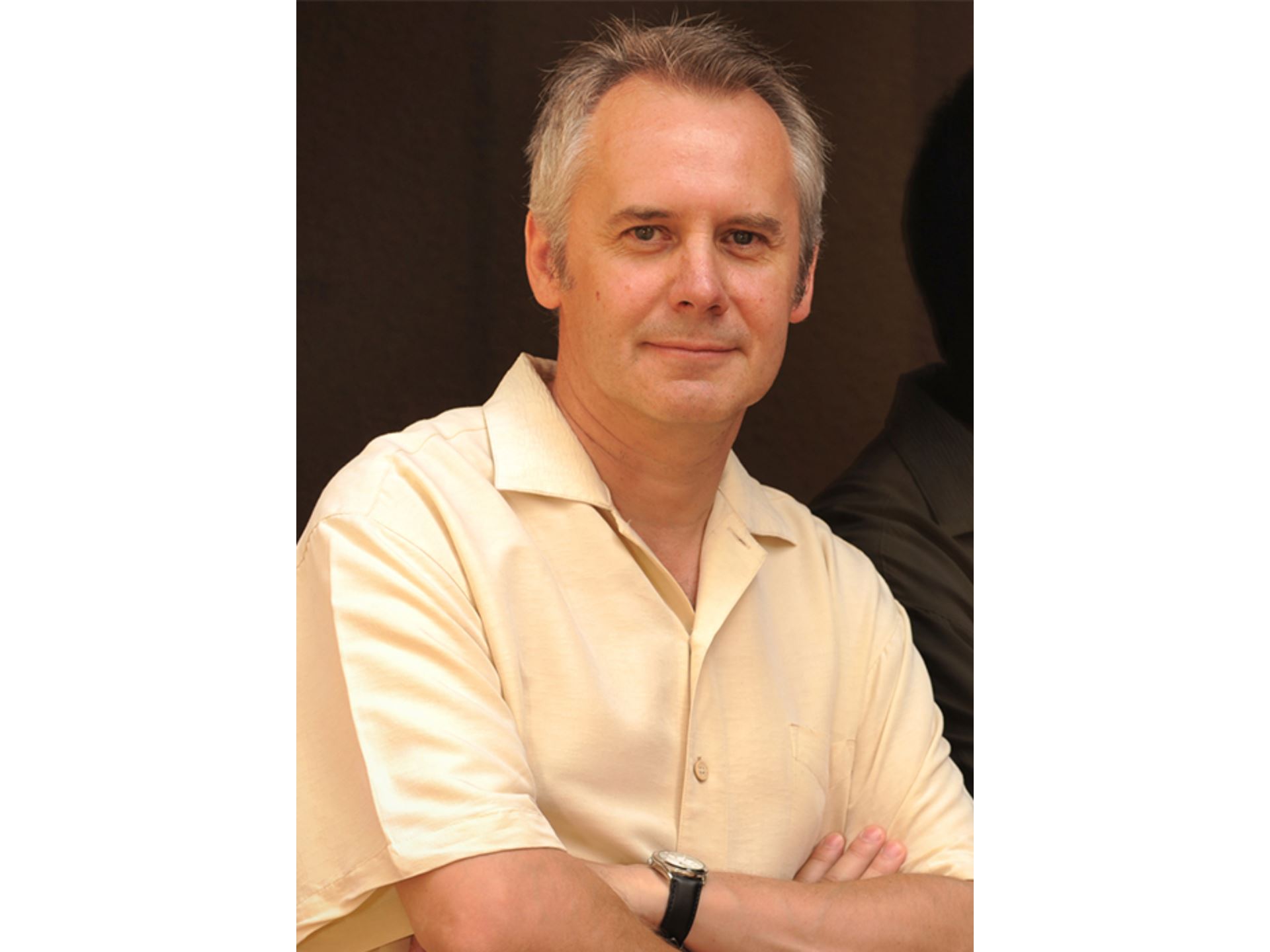 A man from the chest up