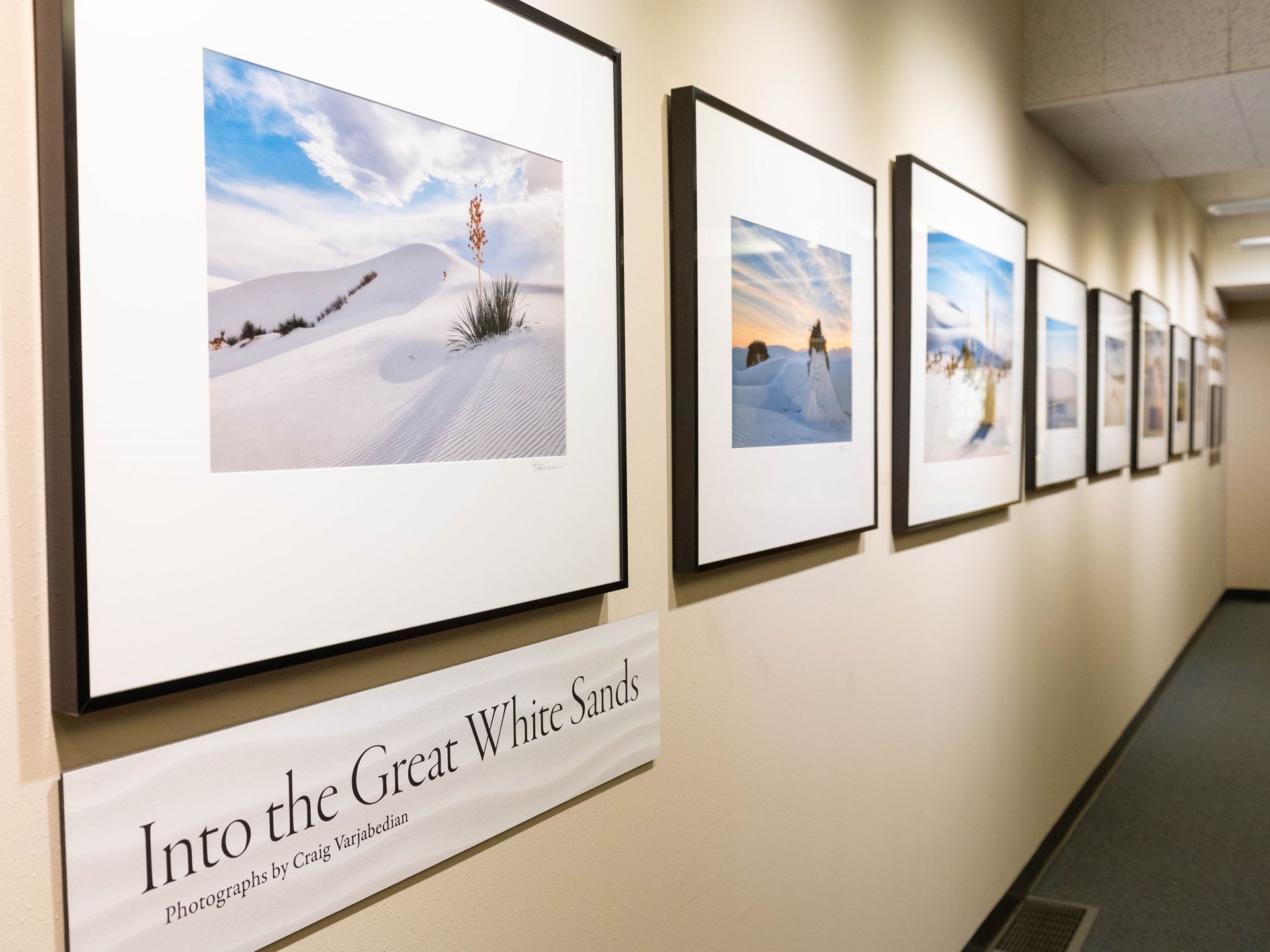 Photo of Into the Great White Sands at NMSU Branson Library exhibit