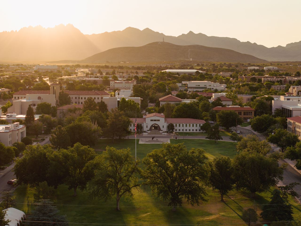 NMSU campus aerial view