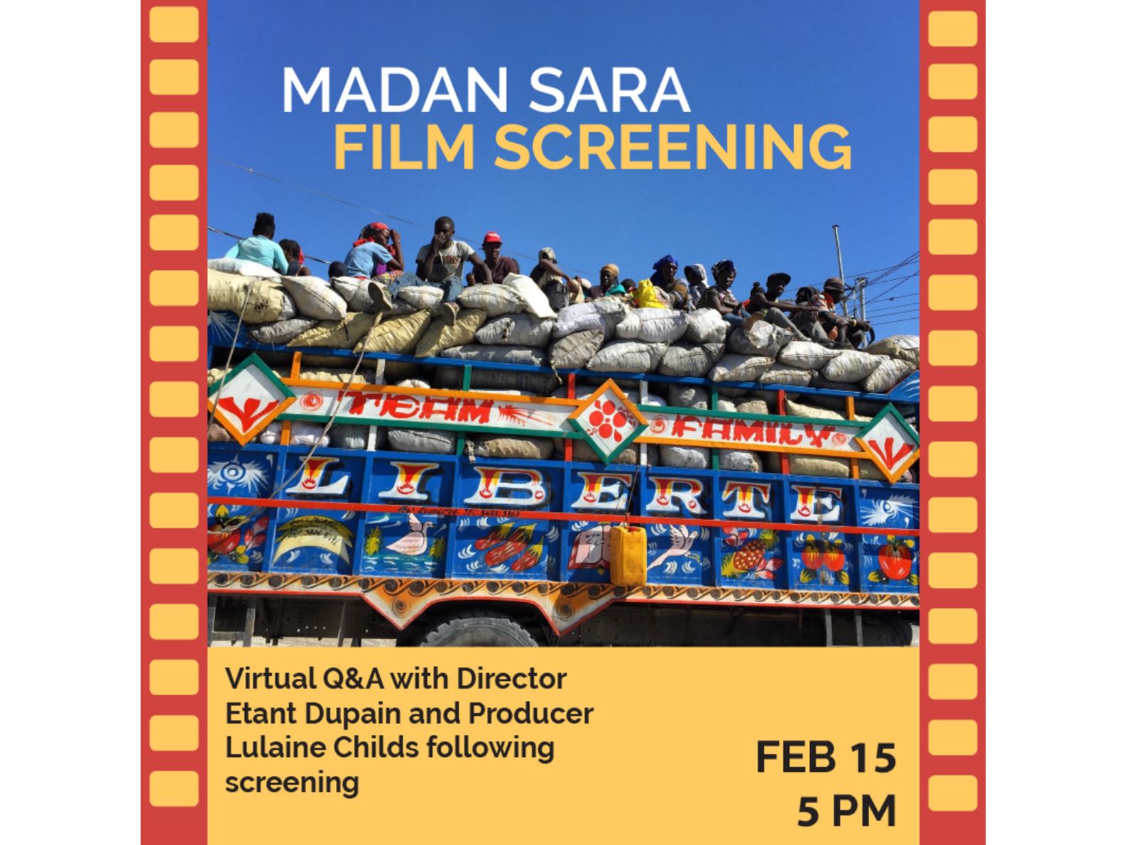 Poster for a film screening