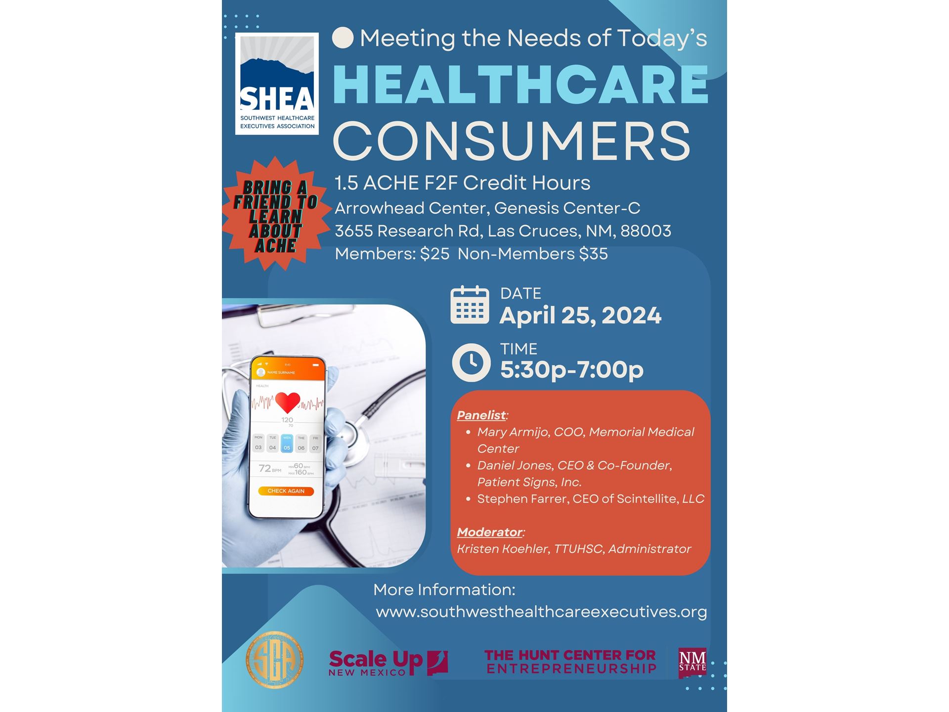 Hunt Center event flyer