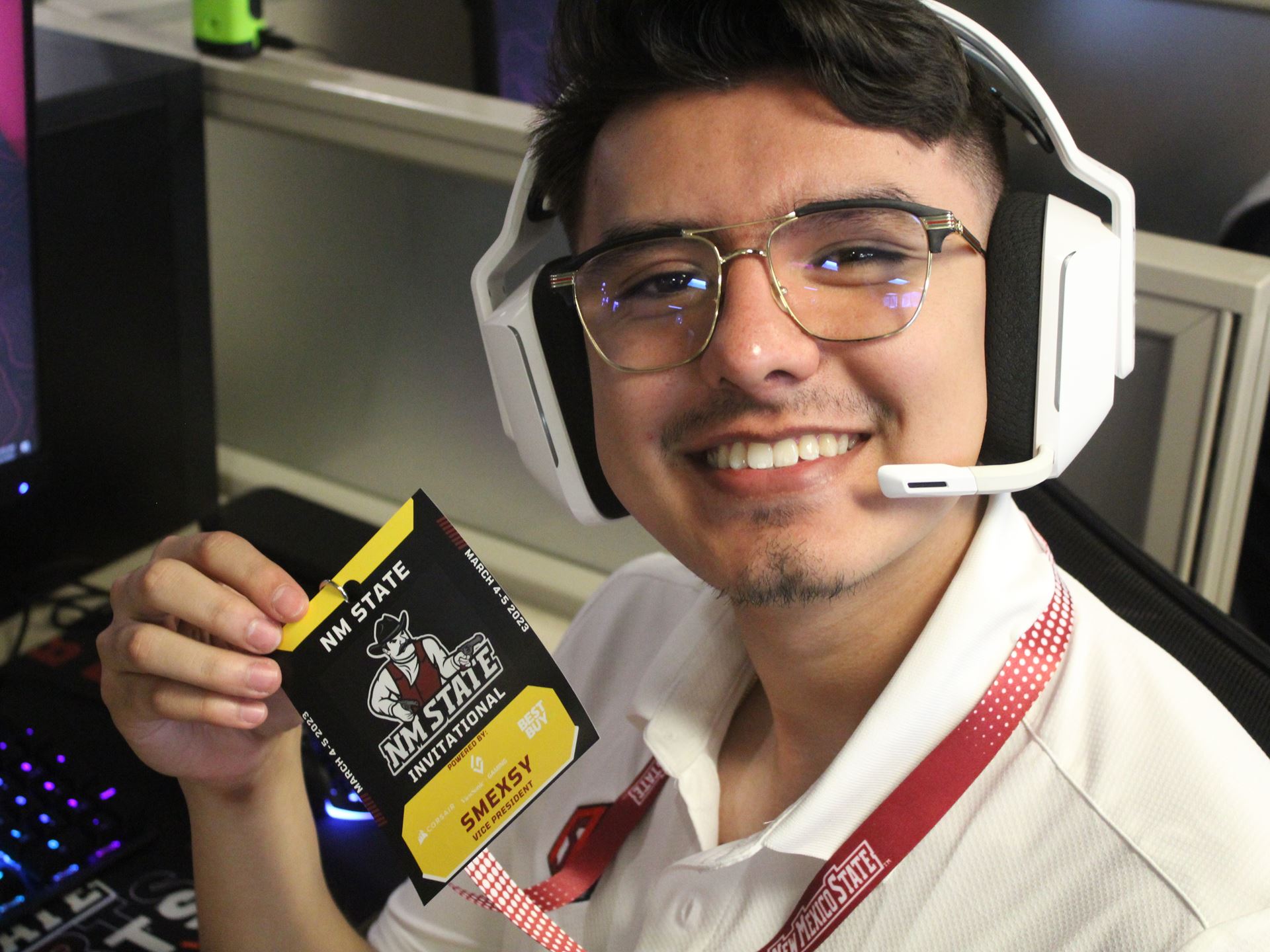 Photo of Alan Aguilar NMSU senior earning his bachelor s degree in supply chain management