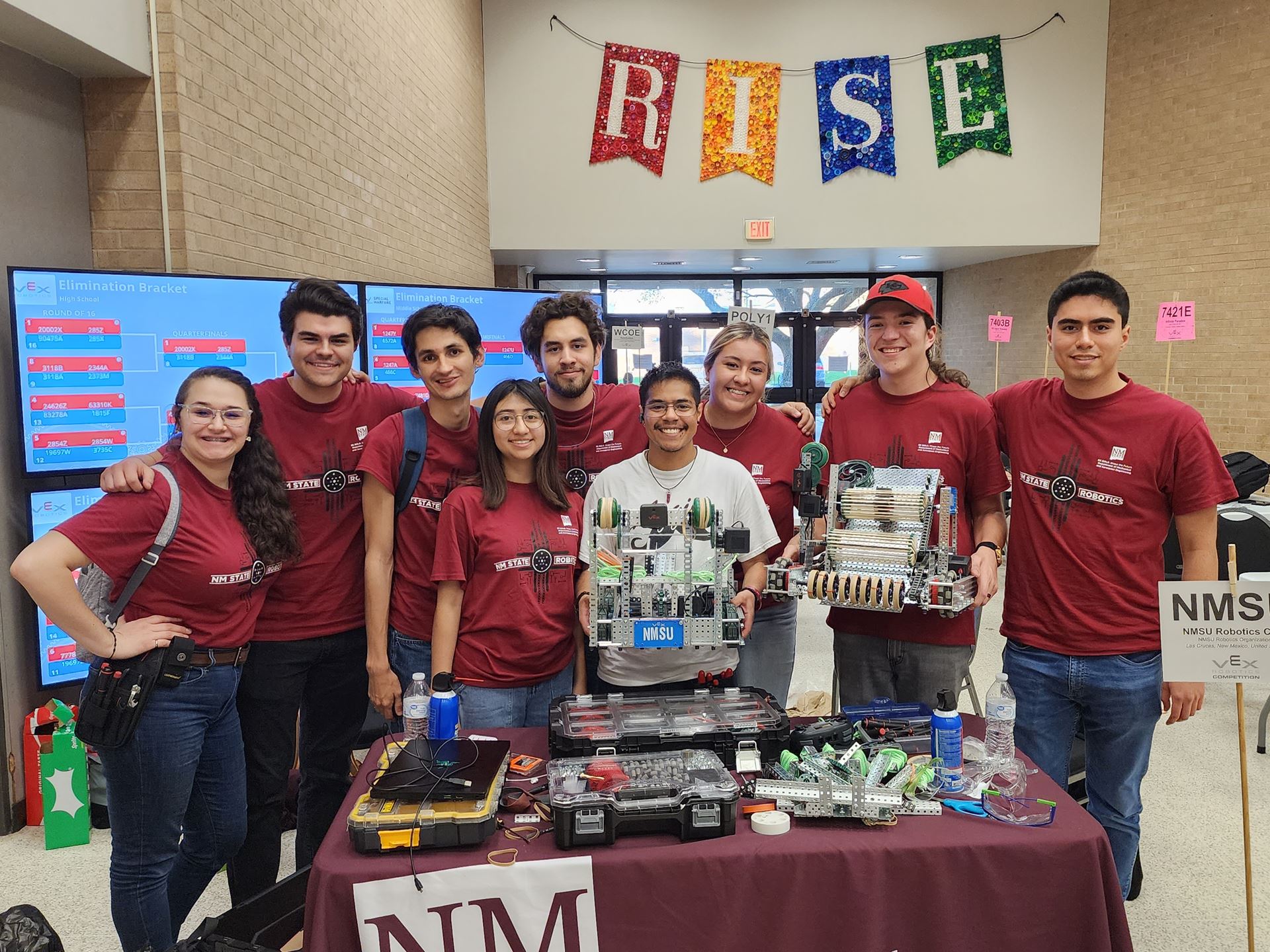 New Mexico State University Robotics held its first meeting in January 2023 and competed in several VEX U Robotics events during the spring 2023 semester. (Courtesy photo)